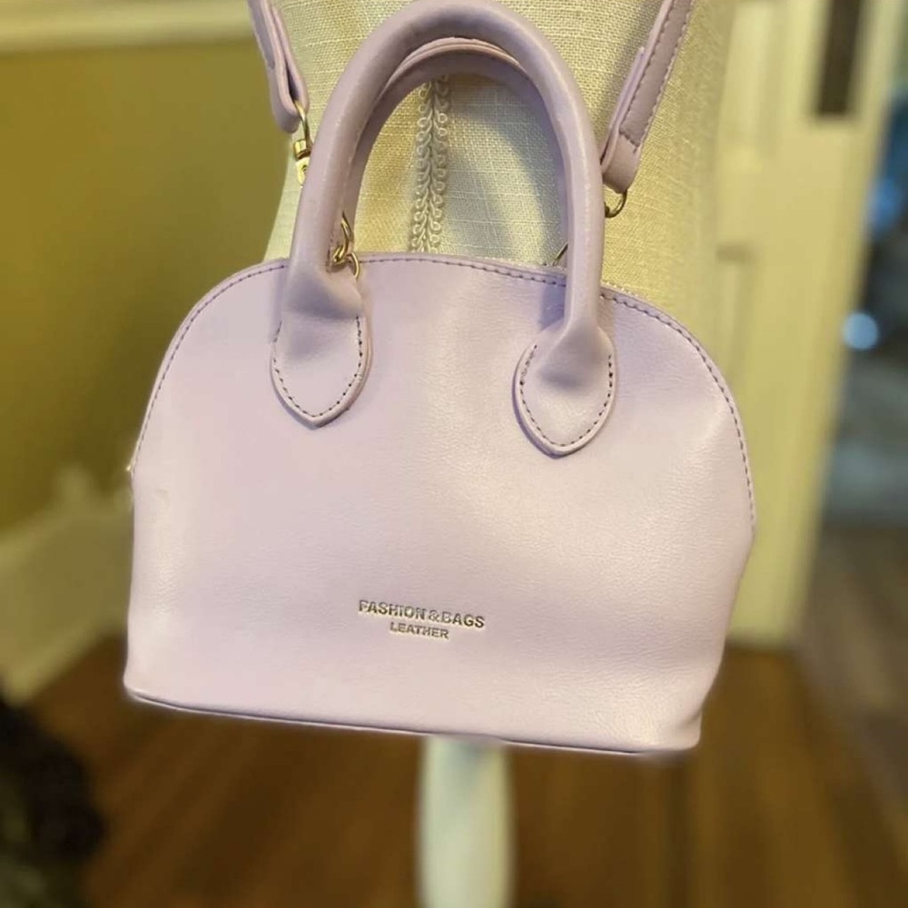 Purple handbag